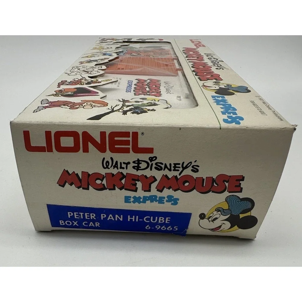 LIONEL 6-9665 DISNEY MICKEY MOUSE EXPRESS PETER PAN HI-CUBE BOX CAR O GAUGE